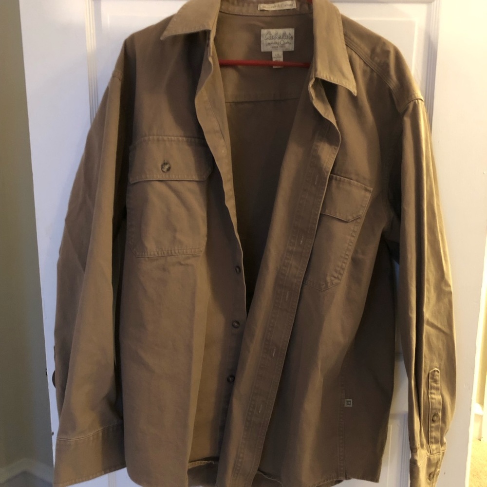 Cabelas Stonewash Canvas Button Down